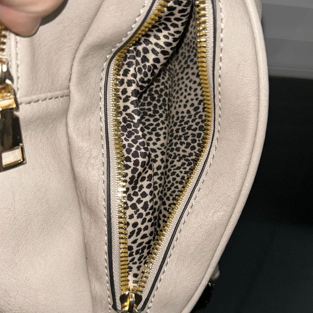 Atrie Vegan Leather Backpack – Taupe – Gold Tone Hardware – NWT